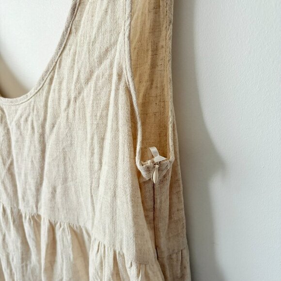 Princess Polly Tay Linen Blend Romper NWT Beige Size 10 - Picture 5 of 8